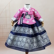 류한복 여아한복 은박용수핑크당의 1세(돌복)부터 15세까지 아동한복