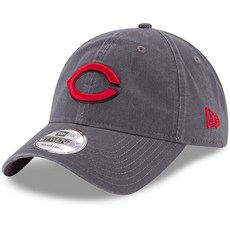 [미국정품] 374227 스냅백 캡모자 MLB [신시내티 레즈] 뉴에라 Primary Logo Core Classic 9TWENTY Adjustable Hat - Graphite