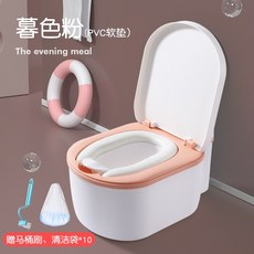 포타포티 이동식 화장실 이동식 365 변기 캠핑용 요강, 핑크 (PVC) 부드러운 쿠션