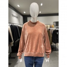 지컷 파인 밸루아 레터링 자수 티셔츠 7210440007 백화점 아울렛 (4153206)