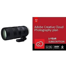 해외1465242 Tamron SP 70-200mm f2.8 Di VC G2 for Nikon 니콘 FX 디지털 SLR 카메라 (6 Year Tamron Lim, One Color_Lens + Adobe Creati, 상세 설명 참조0, Lens + Adobe Creative Cloud P