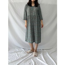 대성실업 폭스클럽 잠옷 빅사이즈 냉감 여성 7부 원피스