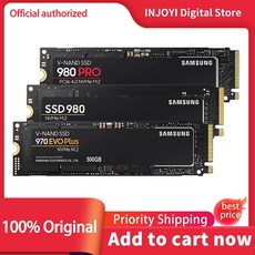 삼성 990 PRO SSD M2 Nvme 500GB 970 EVO Plus 내부 솔리드 스테이트 드라이브 1TB MZ-V7S500B 디스크 980