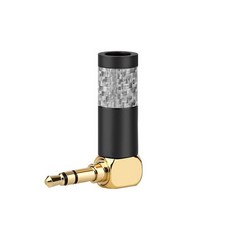 혼케이블 무저항잭 저항잭 이어폰 y잭 AUX 케이블 단자 헤드폰 잭 3.5mm 스테레오 헤드셋 플러그 3 극 3.5 오디오 어댑터 커넥터 90도 수리 솔더 aux 3.5, 검은색, 100개