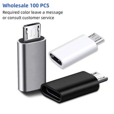 젠더 USB C타입 암마이크로 수 어댑터 커넥터 화웨이 삼성 샤오미 휴대폰 변환기용 마이크로 충전기, 3.1PCS