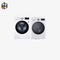 [LG] 트롬 드럼세탁기 15kg + 건조기 10kg 화이트 F15WQWP+RH10WTW, 5년