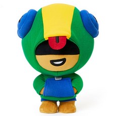 브롤스타즈 인형 쿠션 굿즈 스파이크 레온 크로우 봉제인형 봉제 애착인형 프리모 핸드 콜트, 리옹, 17x20x25 cm