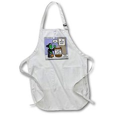 3dRose apr_2247_1 치과 마케팅 계획 전체 길이 앞치마 22 x 30 흰색 주머니 포함, 본상품