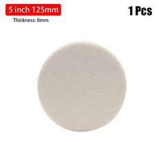 유리 스테인레스 스틸 광택제 수리용 울 펠트 연마 패드 휠 스크래치 75mm 100mm 125mm 180mm, 1Pcs 5 inch, 1개