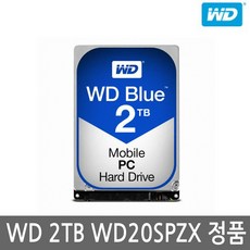 WD MOBILE BLUE 5400/128M/ 노트북하드 WD20SPZX 2TB/SATA3/R - wd20spzx