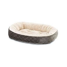 Sleep Zone Quilted Oval Cuddler Pet Bed - Pet Bed for Medium sized Dogs - Attractive Durable Comf, One Color_26x22, One Color