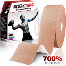 민감한 피부 운동 테이핑을위한 Starktape 운동 요법 테이프 물리 치료 의료 스포츠 테이프. K Tex Gold