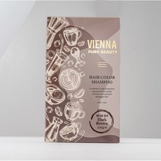  5분 커피 염색약 새치 샴푸 저자극 비엔나 퓨어 뷰티 시라이트 바이오 1세트(5팩), 진한갈색, 1개 