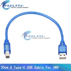 아두이노용 USB 케이블 Uno R3 나노 메가 2560 레오나르도 프로 마이크로 DUE 블루 하이 퀄리티 A 타입 미, 1개