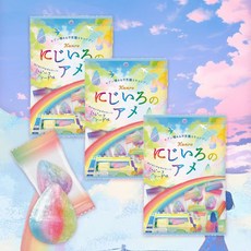칸로 무지개 사탕 니지이로 캔디 65g 3봉세트, 3개