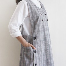 라온 클래식버튼 앞치마 (2color)