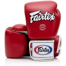 Fairtex 페어텍스 BGV1 무에타이 킥 복싱 글러브, Red/Black/White