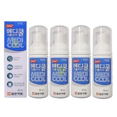 일양약품 뉴 메디쿨 거품치약(50ml) 치약, 50ml, 4개