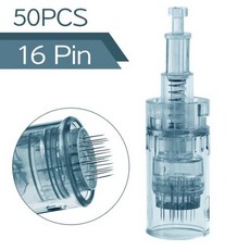 오토 MTS 기계 니들 롤러 50/20/10pcs 카트리지 Dr.imp 펜 M8 A6s 16 36 42 나노 마이크로 피부 Needling 팁 스탬프 112626, 50개 16 핀