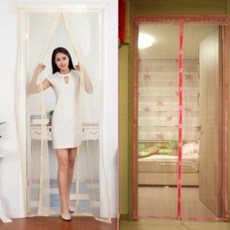 JYG967225도어스크린 120x210cm 핑크 /현관문방충망