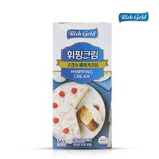 리치골드 컴파운드 휘핑크림 1L 동서 냉장, 1개