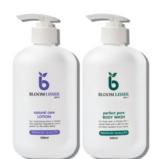 블룸리씨 천연 판테놀 임삼부 바디로션 500ml + 바디워시 500ml