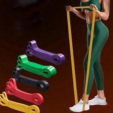 라텍스 헬스 근력 스포츠 운동 튜빙 풀업 파워 밴드 턱걸이 철봉 홈트, 노랑, 1개 노랑, 1개
