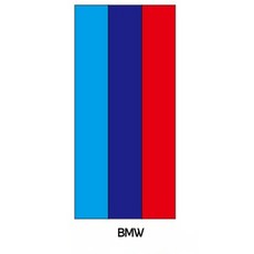 bmw m라인 독일 프랑스 포인트스티커 3색 칼러 필름 자동차 장식 차량용품, BMW 폭 15CM(1미터 가격), 1개