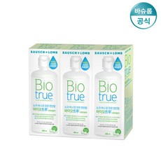 바슈롬 바이오 트루 렌즈 보존액, 300ml, 3개