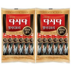 다시다 프리미엄골드 멸치디포리, 60g, 2개