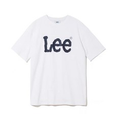 lee반팔 Lee 리 남녀 클래식 로고 라운드넥 반팔 티셔츠