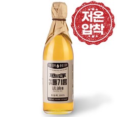 시장쏙 저온압착 들기름, 350ml, 1개