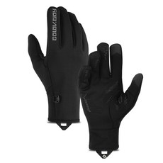 (관부가세포함) 오토바이 겨울 방한장갑 Waterproof cycling gloves men's winter touch screen female motorcycle driving anti-608101049478, DB23 블랙