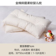 거북목 일자목 디스크 교정 낮은 라텍스 경추베개, 유아용앵두형