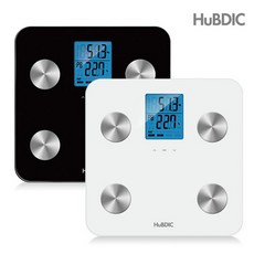 [HuBDIC]휴비딕 7 IN 1 블랙바디 실버서클 디지털 체지방 체중계 HBF-1500 (화이트 블랙), HBF-1500 블랙