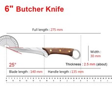 잭 나이프 칼 자동 야외 바베큐 캠핑 생존 사냥 나무 손잡이 스트레이트 식 고기 주방 요리사 요리, 7.D knife, 1개