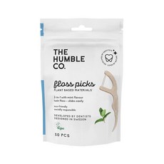 The Humble Co 투인원 치실 픽 민트 피크 50개 450249