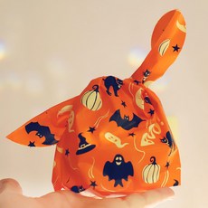 할로윈 토끼 포장비닐 50매입 (오렌지 패턴), 단품, 1개