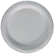 (미국직배송) Blue Sky 일회용 플라스틱 접시 100개 22.9cm(9인치) 화이트, (미국직배송) Blue Sky 일회용 플라스틱 접시 1