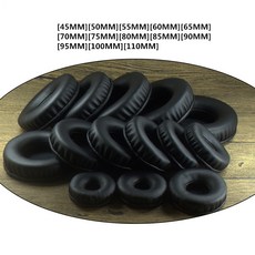 Sony 헤드폰용 소프트 PU 이어패드 45mm 50mm 60 65 70mm 75 80 85 90 95 105 110mm earpads, 90MM