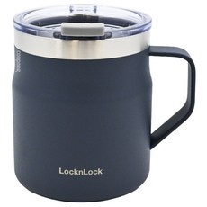 LocknLock 樂扣樂扣 都會馬克咖啡杯, 海軍藍, 355ml, 1個