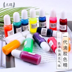 칸 링 크 리 스 탈 물방울 금 형 염색제 diy 수공 재료 색칠 투명 하 게 그 라 데 이 션 1 세대 크 로 모 이 스 춰 크림 색소 안료 안료 1 세대 - 15 색 집합