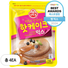 오뚜기 핫케이크 믹스, 4개, 1kg