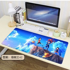 원피스 애니 루피 조로 컴퓨터 장패드 게이밍패드 손목 패드 모음전, 800x300mm + 3mm개, 세 형제 42