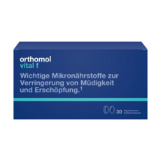 ORTHOMOL Vital F 오쏘몰 바이탈F 30일치 정제/캡슐 마그네슘 비타민B 오메가3 칼슘 여성용 피로회복제, 1개, 30개