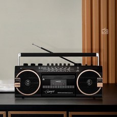 레트로 복고 카세트플레이어 블루투스 붐박스 스피커, A. T6