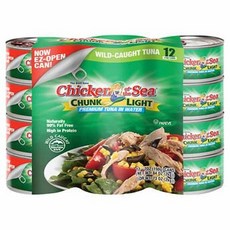치킨오브더씨 청크 라이트 프리미엄 참치 198g 12개 Chicken of the Sea Chunk Light Premium Tuna