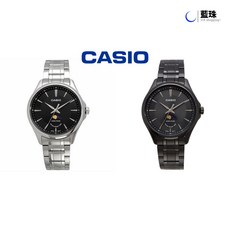 카시오 CASIO 문페이즈 아날로그 남녀공용 라운드 메탈 손목시계 MTP-M100