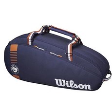 윌슨 WILSON 2022년 롤랑가로스 프랑스 오픈 테니스 라켓 가방 싱글 숄더백 3/6팩 대용량 프로 배드민턴 가방 남녀 스포츠 운동 멀티백, 6팩
