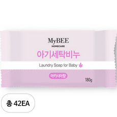 마이비 아기 세탁비누 아카시아향 180g, 42개